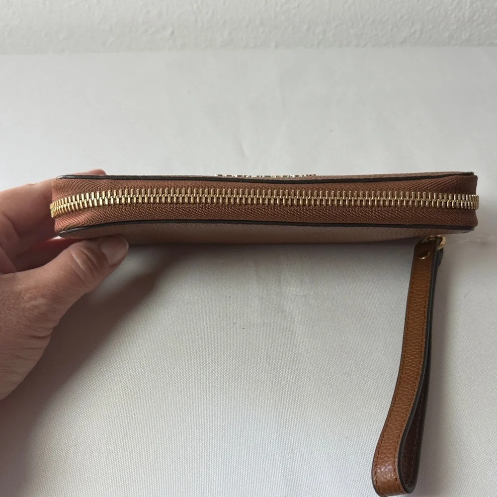 Michael Kors Tan Leather Wristlet - Picture 4 of 4